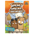 Book cover of 'S'mores Galore Roast and Write' with cartoon characters and forest background