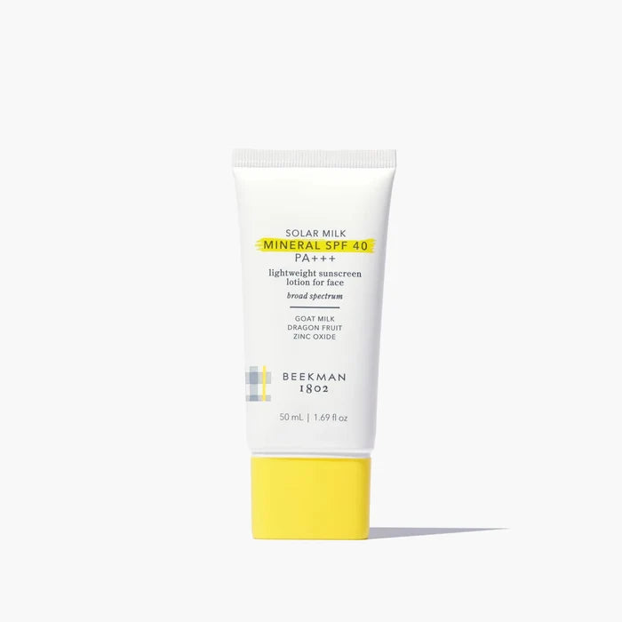 Solar Milk Mineral SPF 40 PA+++ Milky Sunscreen for Face by Beekman 1802
