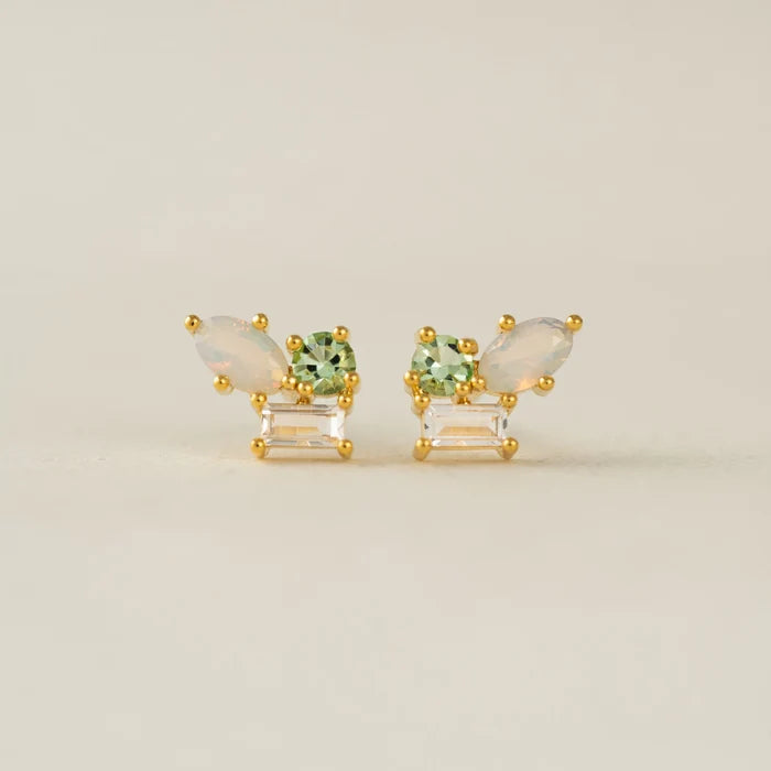 Sonata Stud Earrings in Opal Mix