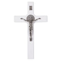 St. Benedict Wooden Cross Wall Hanging Jesus Crucifix Passion Christian Prayer 28cm