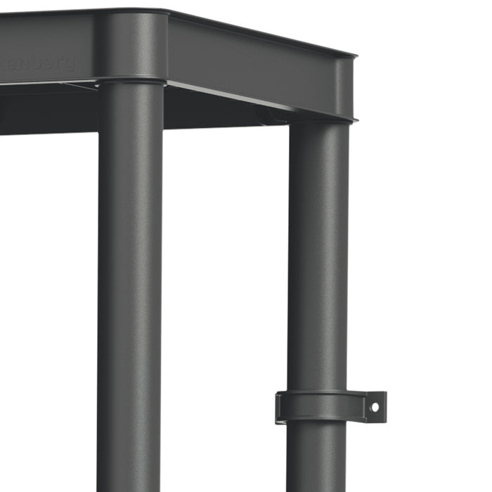 Stackaro Solid 75 Kistenberg shelving unit, max. total load 220 kg, 5 shelves, wall mounting, KSS75L5HD-S411