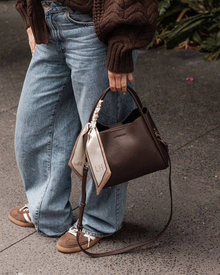 Steffie Mini Tote Bag in Chocolate