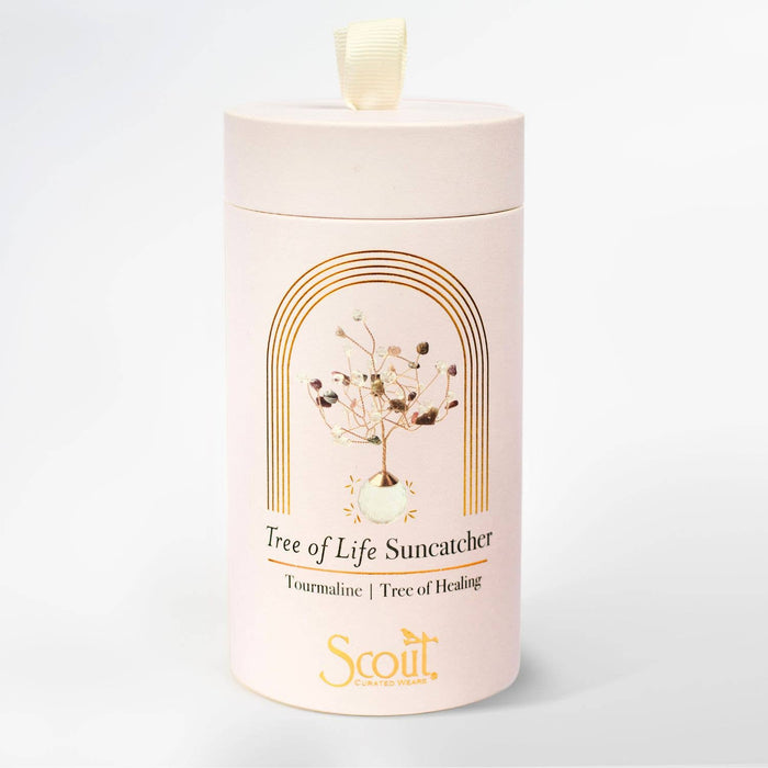 Suncatcher Tree of Life - Tourmaline/Healing/Gold