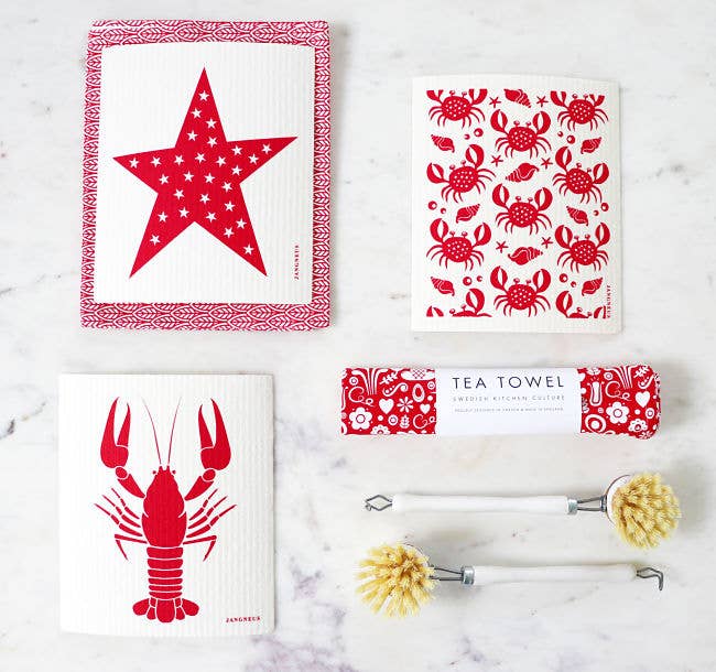 Swedish Dishcloth - Crabs