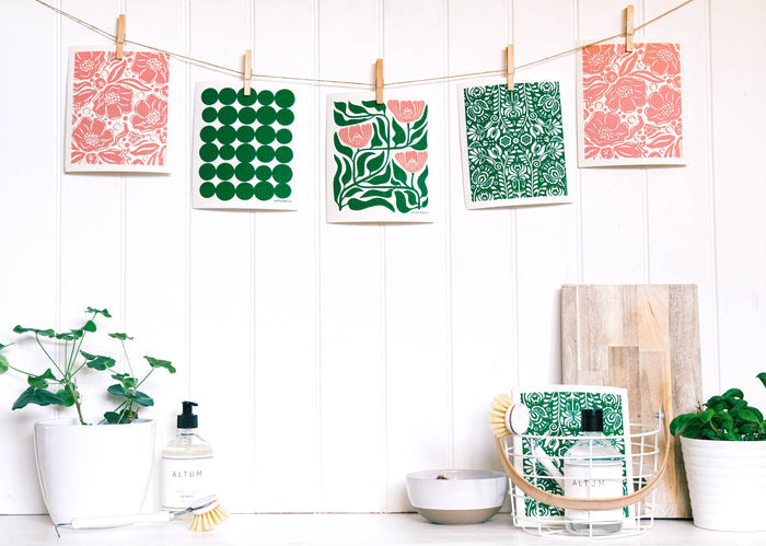 Swedish Dishcloth - Scandi Bloom