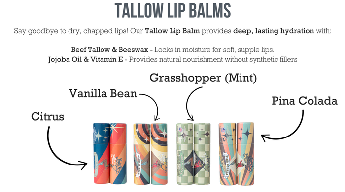 Tallow Lip Balm - Unscented