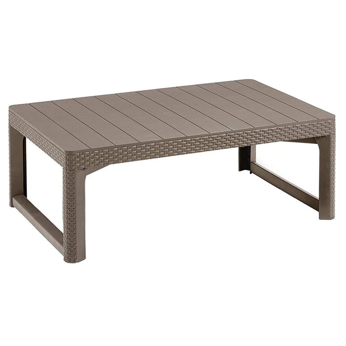 The Keter two-position garden table, resistant to damage and harmful weather conditions, Rattan Lyon