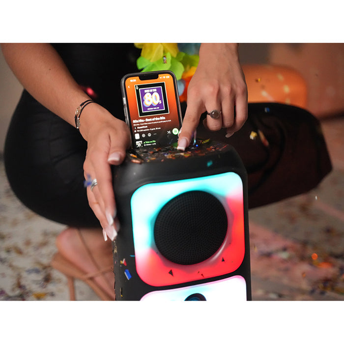 Tracer Wireless Speaker, Bluetooth 5.0, 20 W RMS power, karaoke mode, microphone, Powervox P2 TWS