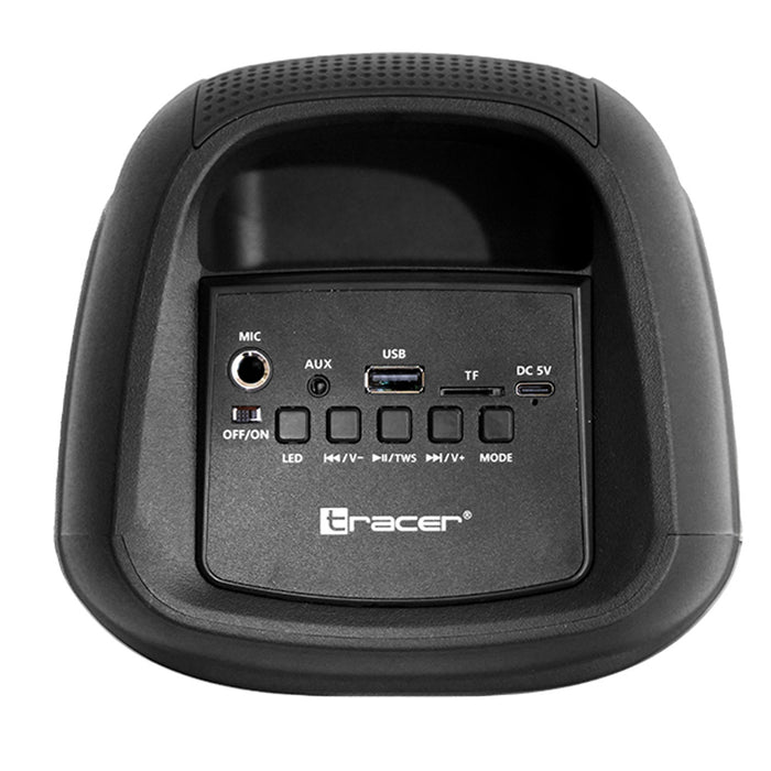 Tracer Wireless Speaker, Bluetooth 5.0, 20 W RMS power, karaoke mode, microphone, Powervox P2 TWS