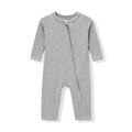 Tri-Blend Stretch LS Zipper Pajama in Grey