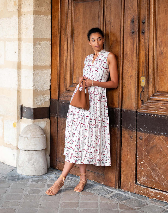 Tropez Tiered Maxi Dress in Flower Market