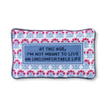 Uncomfortable Needlepoint Pillow