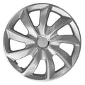 Universal hubcaps 13" Stig silver lacquer press-on 4 pieces