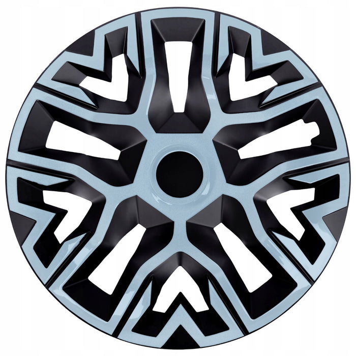 Universal wheel covers 15'' NRM The Best Bicolor azure/black 4 pieces