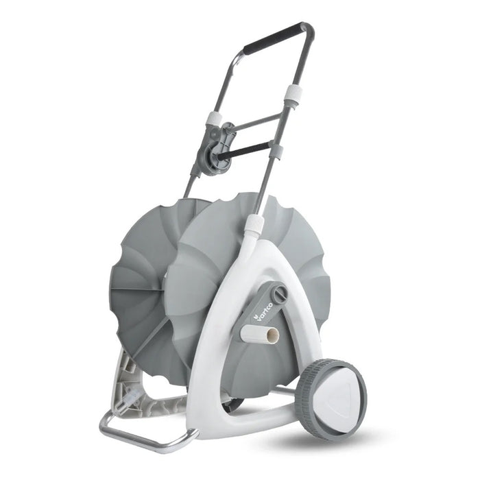 Vartco LL01-018 Garden Hose Pipe Reel Cart Trolley with Extendable Steel Handle