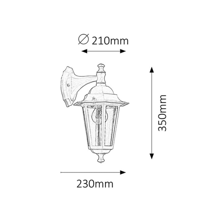 Velence Rabalux 8201 White Outdoor Lamp, E27, max 60 W, classic style, 2 pieces