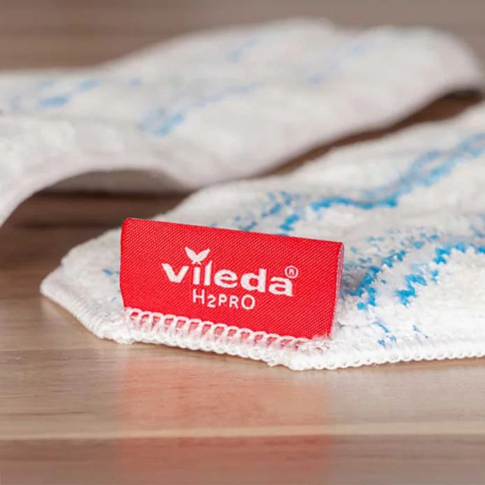 Vileda H2prO Flat Mop Refill, microfiber, machine washable, 175786, 3 pieces