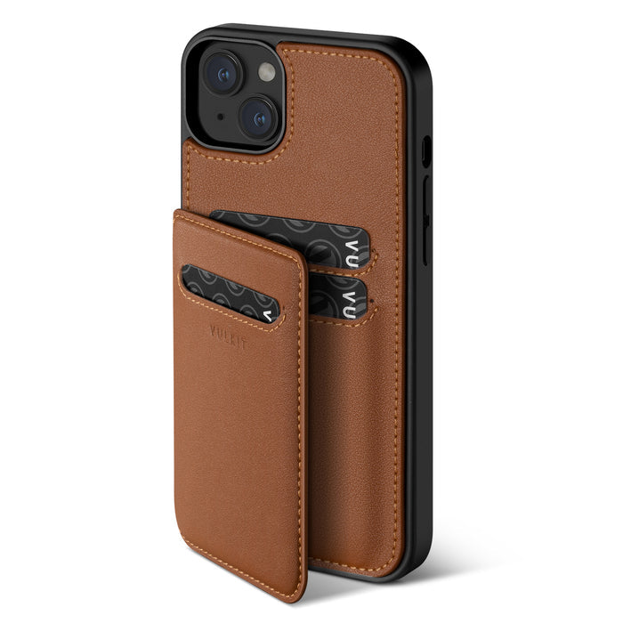 VPA107-iPhone 14 Series Phone Case Wallet, Leather Case Shockproof with Card Holder Magnetic