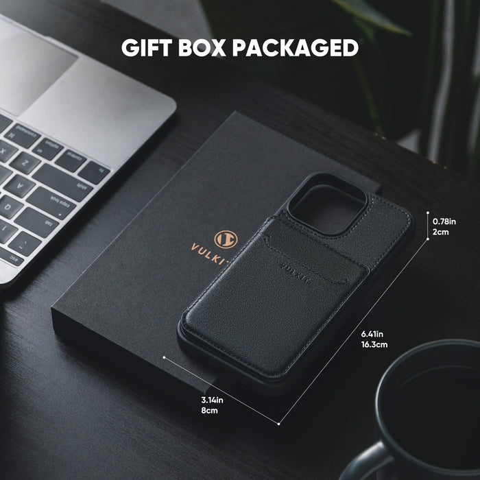 VPA107-iPhone 14 Series Phone Case Wallet, Leather Case Shockproof with Card Holder Magnetic