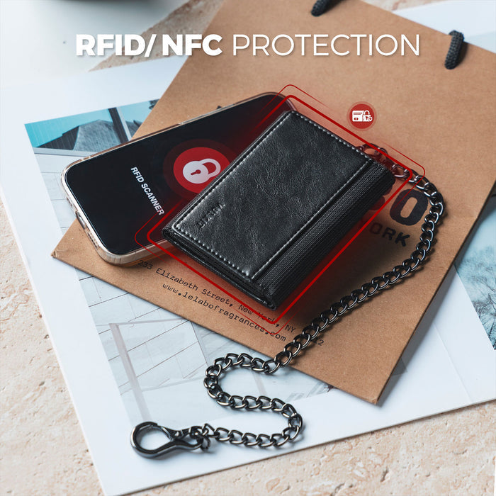 VWW158 - Anti-Theft Chain Wallet with RFID Protection