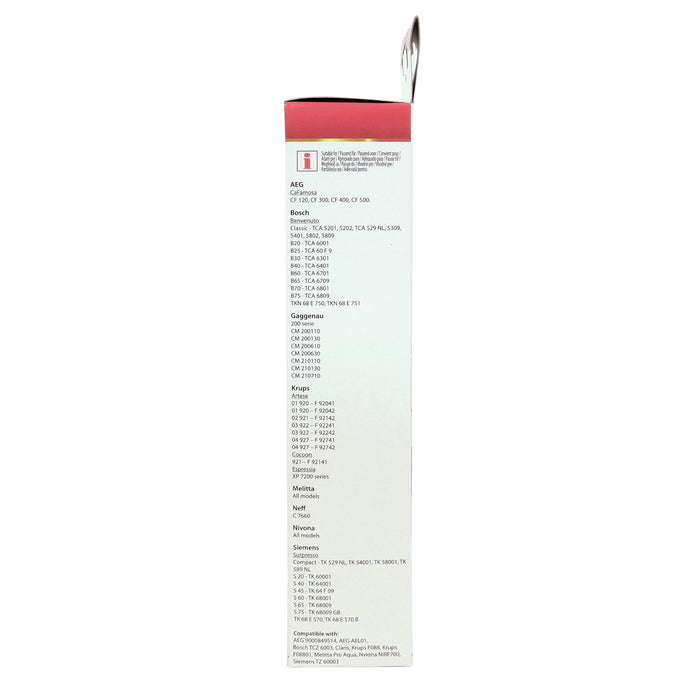 Water filter for AEG, BSH, Krups, Melitta, Nivona Scanpart screw-in espresso machines, 2 pieces