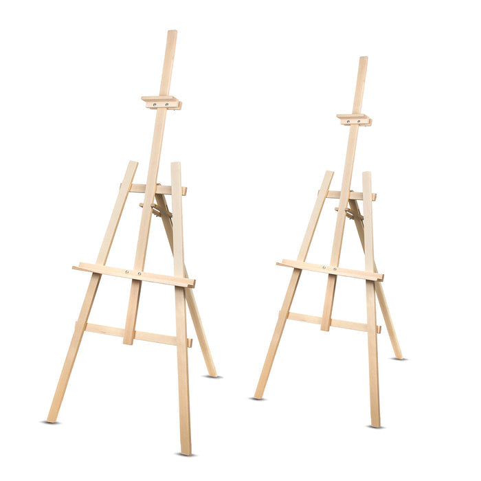 Woodok Tripod Wooden Painting Easel 178 cm for Children or Adults Set of 2