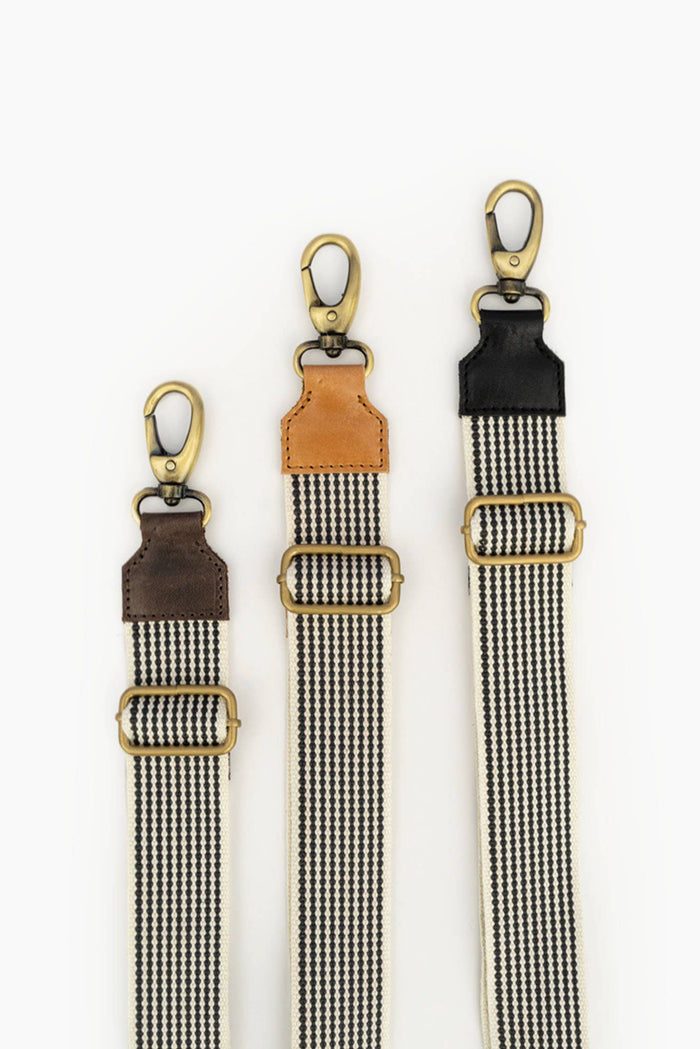 Woven Crossbody Strap: Camel