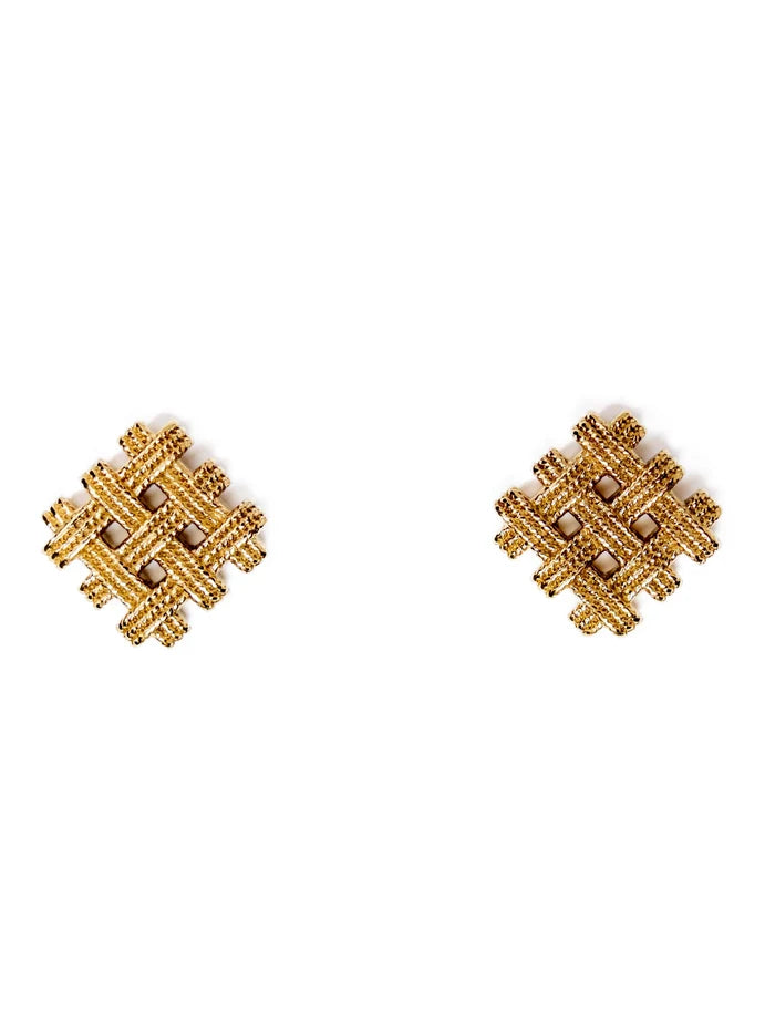 Woven Rope Earrings - Waterproof