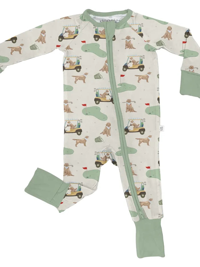Zip Pajamas in Barks & Birdies