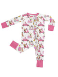 Zip Pajamas in Puppy Chic