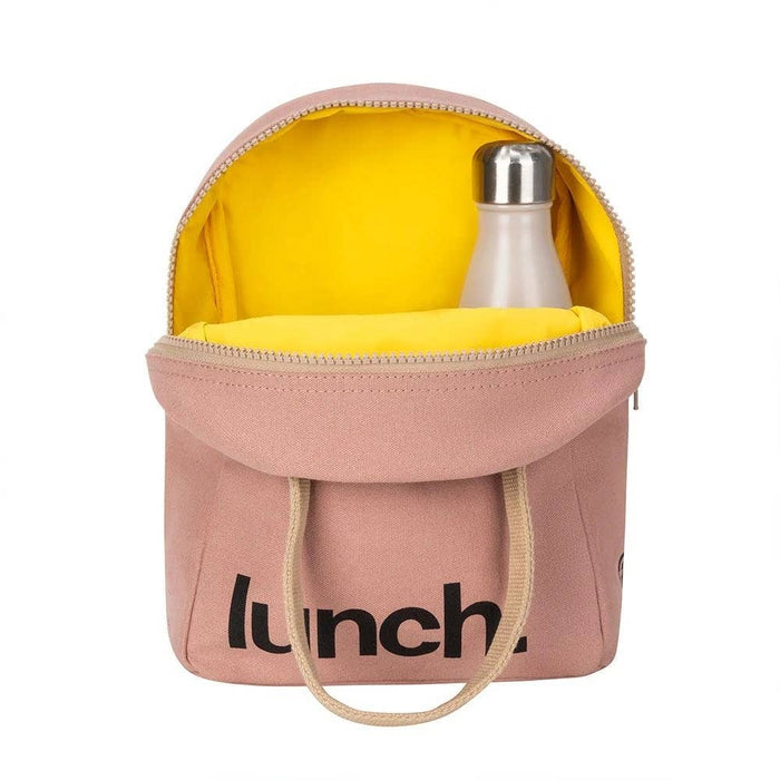 Zipper Lunch Bag - 'Lunch' Pink