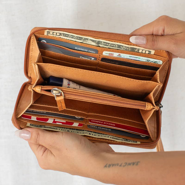 Zipper Wallet in Black