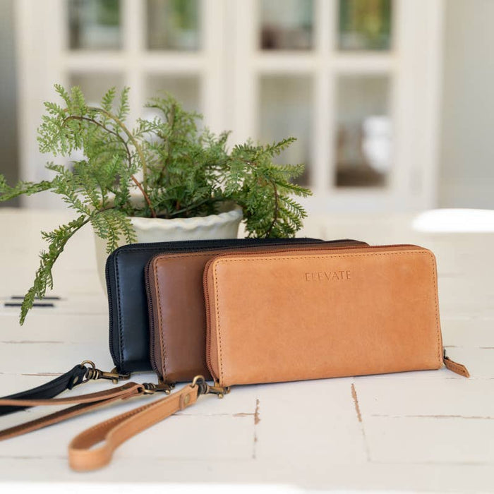 Zipper Wallet in Black